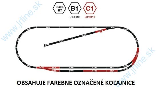 Obrázok pre 73/919011 Koľajový SET *C1*