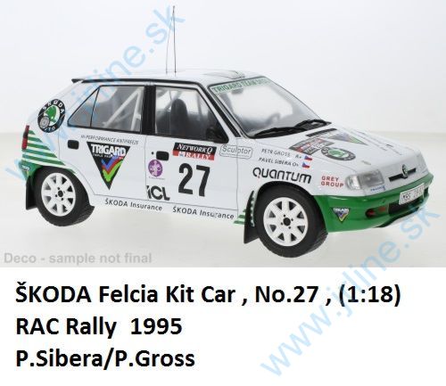 Obrázok pre 152/18RMC148 ŠKODA FELICIA Kit-Car*27*RACry