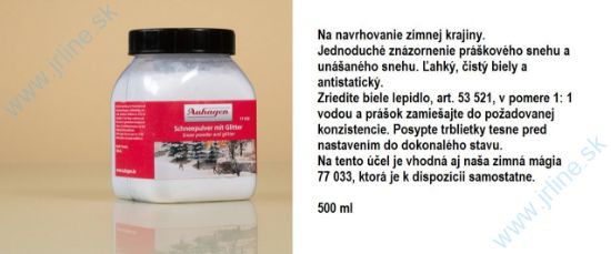 Obrázok pre 46/77032 Snehový posyp+trblietkami500ml