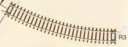 Obrázok pre 64/42423 Oblúková koľaj * R3 , r419mm/30°