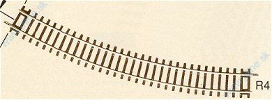 Obrázok pre 64/42424 Oblúková Koľaj * R4 * r481mm/30°