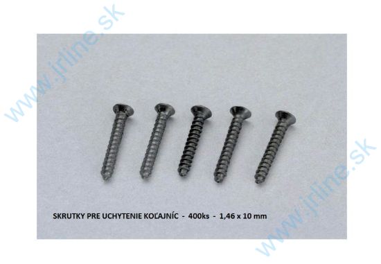 Obrázok pre 64/55298 Skrutky na koľaje 400ks *1,4 x 10mm