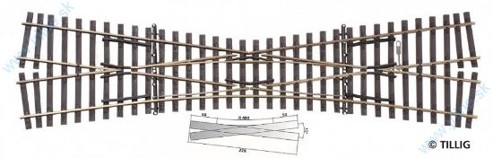 Obrázok pre 64/85395 EKW I  *  Križovatka - Jednoduchá - odbočka r484mm *1-stranný oblúk