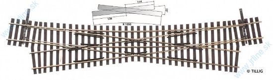 Obrázok pre 64/85396 EKW II  * Križovatka Jednoduchá - Oblúk r1050mm * Dĺžka 252mm