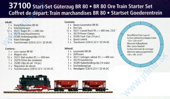 Obrázok pre 639/37100 STARTset*BR80+Nakl.Vlak(OOt96)