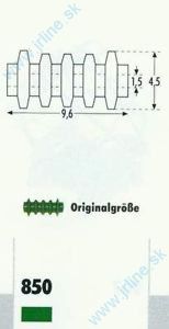 Obrázok pre 862/850 Izolátory 4,5x9,6mm 24 ks*zele