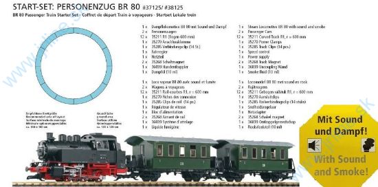 Obrázok pre 639/37125 StartSET*BR80+Osob.Vag*ZVUKdym