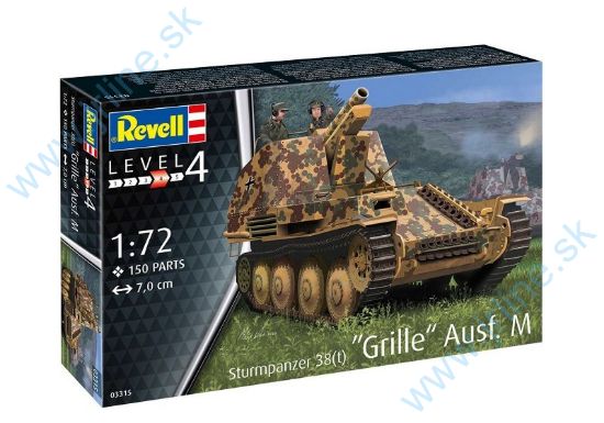 Obrázok pre 1/03315 Sturmpanzer 38(t) GRILLE*AusfM