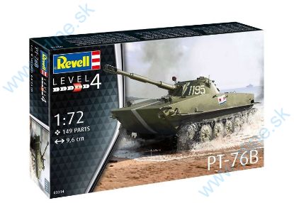 Obrázok pre 1/03314 PT-76B *Ľahký Obojživelný tank