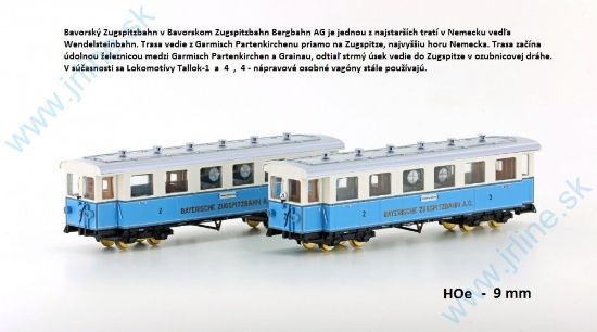 Obrázok pre 62HT/43103 HOe*Zugspitzbahn-SET*2xOsobVag