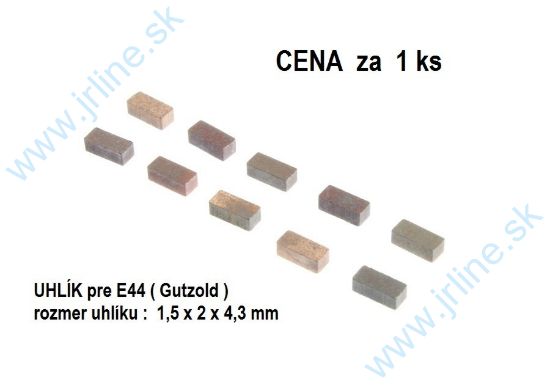 Obrázok pre 74/G01166 1ks*Uhlík HO*1,5x2x4,3mm*HRANA