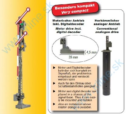 Obrázok pre 86/4701 2-ram*Mechan.Návestidlo*DCC-An