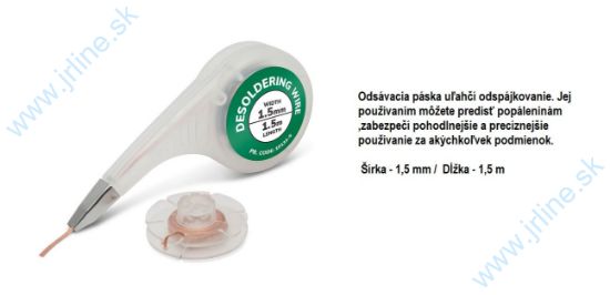Obrázok pre 20/G10133-S Sada s odsávacím pásikom 1,5mm