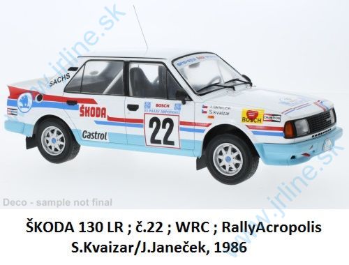 Obrázok pre 152/18RMC157B ŠKODA 130L*22*R-ACROPOLIS 1986