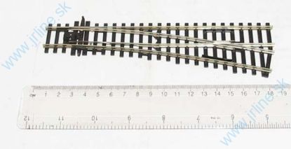 Obrázok pre 64/SL-E91 PRAVÁ výhybka 12° * R610mm ; Dĺžka 185mm