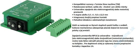 Obrázok pre 64/MP10 MP10 * Motorický Prestavník pre Výhybky - Náhrada za ŽELVU-Tortois prestavníku