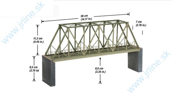 Obrázok pre 54/67029 36cm*Ocelový Most *Horná kon