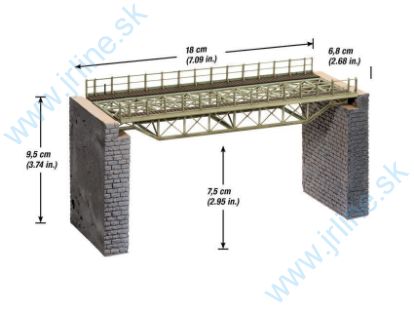 Obrázok pre 54/67024 18cm*Ocelový Most Obluk.spKonš
