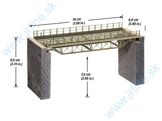 Obrázok pre 54/67024 18cm*Ocelový Most Obluk.spKonš