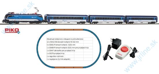 Obrázok pre 63/57179 START set * Elektrická lokomotíva Taurus Rail Jet ČD/ÖBB + 3x vagóny IC- RailJet