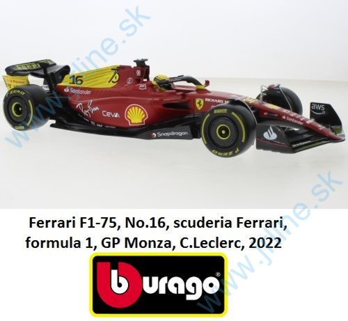 Obrázok pre 34/16811LM FerrariF1-75*Leclerc*16*MONZA