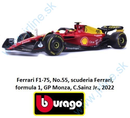 Obrázok pre 34/16811SM Ferrari F1-75*C.SAINZ*55*MONZA