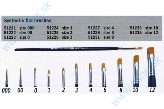 Obrázok pre 17/I-P8 PLOCHÝ Štetec *8* Synthetic *