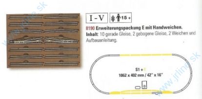 Obrázok pre 73Z/8190 KoľajSET*Rovné+Oblú,Ruč-Výhybk