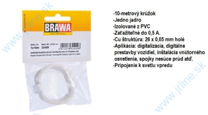 Obrázok pre 74/B32409 BIELY*Kábel 10m;¤0,05mm*SvetlP