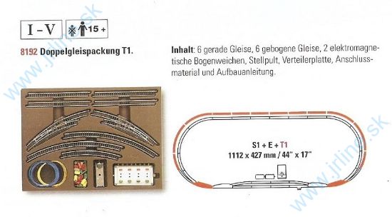 Obrázok pre 73Z/8192 KoľajSET*T1*Rozširov*Dvojkolaj