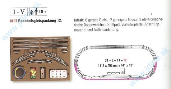 Obrázok pre 73Z/8193 KoľajSET*T2*Staničný rozširova