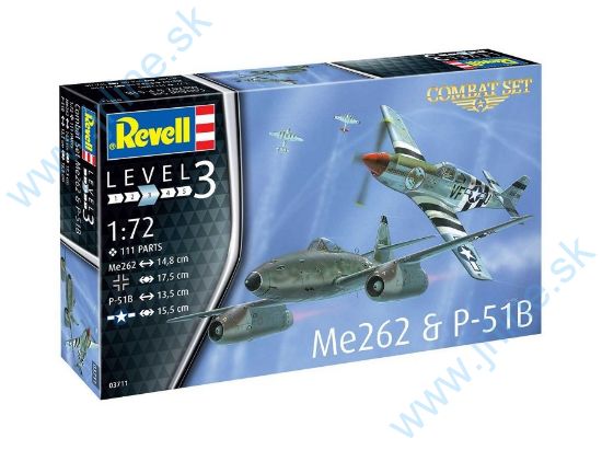 Obrázok pre 1/03711 COMBATset * Me262 & P-51B