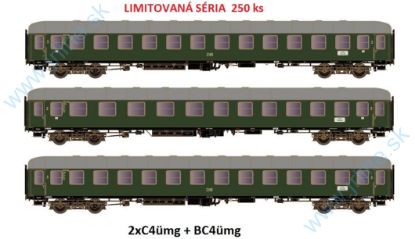 Obrázok pre 62HT/43034 3diel-Rýchlik-D83 * DB IIIep