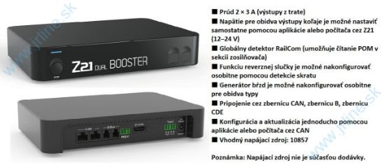 Obrázok pre 75/R10807 Z21-Booster Dual*2 x 3A*Zosilň