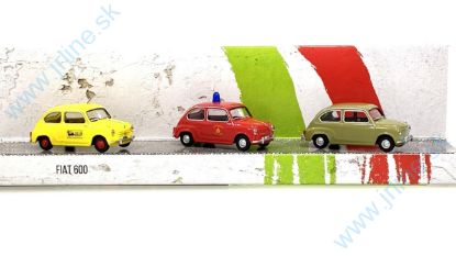 Obrázok pre 98BS/00050 SET * Fiat 600 *Polizia-AGIP-V