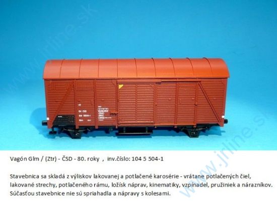 Obrázok pre 62BPE/7010-03 Glm 5504-1 *ČSD IVep*STAVEBNIC