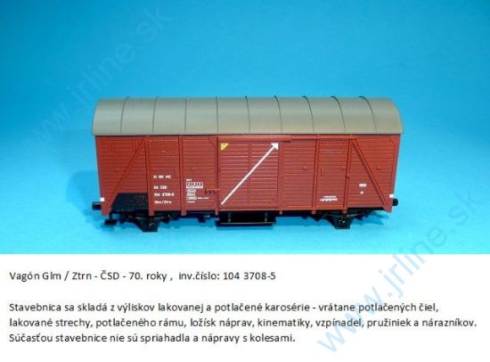 Obrázok pre 62BPE/7010-05 Glm 3708-5*ČSD IVep*Stavebnica