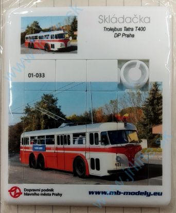 Obrázok pre 89/01-033 SKLADAČKA* TATRA T400 DP Praha