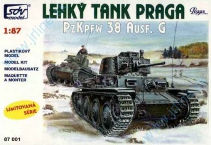 Obrázok pre 43/87001 PzKpfw 38 Ausf.G*PRAGA Lahký T