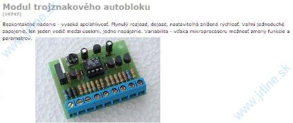 Obrázok pre 74/E19747 Modul Trojznakového Autobloku