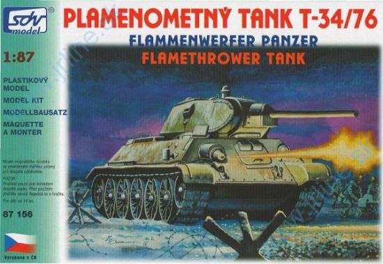 Obrázok pre 43/87156 Plameňometný Tank  T-34/76