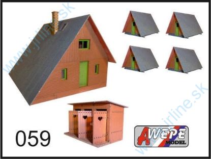 Obrázok pre 552/H059 SET Kemping*Chatky, Záchody..
