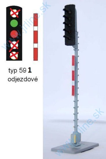 Obrázok pre 59/591 Odjazdové *XZČXX* Návestidlo