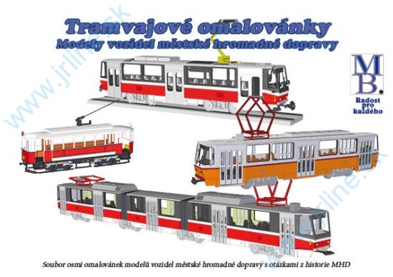 Obrázok pre 129/112 Tramvajové * VYMALOVÁNKY