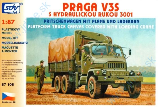 Obrázok pre 43/87108 Praga V3S - plachta Hydr,Ruka