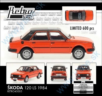 Obrázok pre 95/RET43005 Škoda 120LS 1984 *Orange-Black