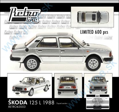 Obrázok pre 95/RET43003 Škoda 125 L 1988 * Silver