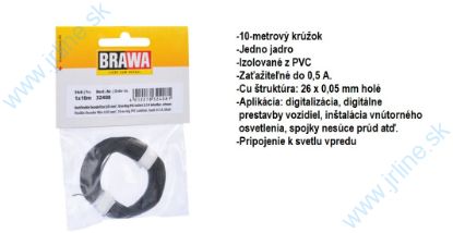 Obrázok pre 74/B32408 ČIERNY *Kábel 10m;¤0,05mm*L