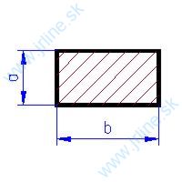 Obrázok pre 554/100 HRANOL 0,25x0,5mm  - dĺžka 350mm *10ks