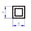 Obrázok pre 554/252 ŠTVORCOVÝ dutý * 3,2x3,2mm/3ks